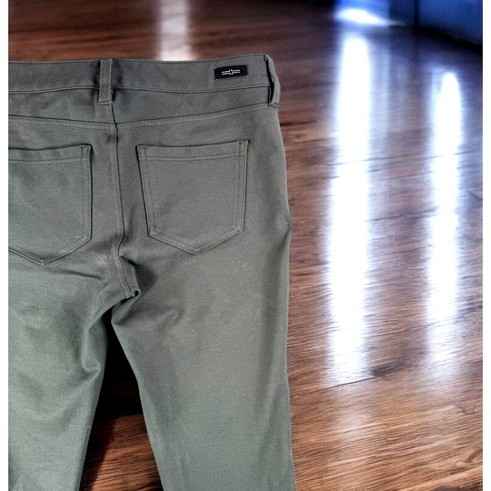 Liverpool Jeans Women 6/28 Peat Green Stretch Pant Leggings LM2015SP Skinny‎